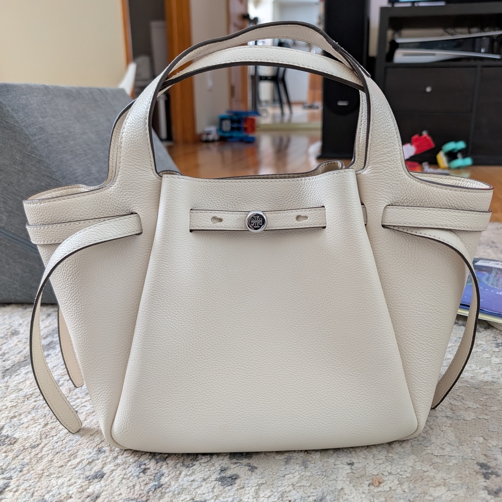 Romy Small Satchel Cream